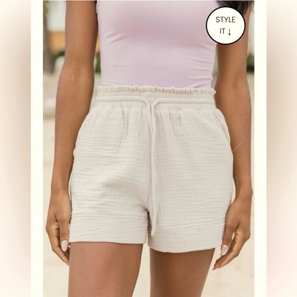 NWT Pink Lily Gauze Shorts
